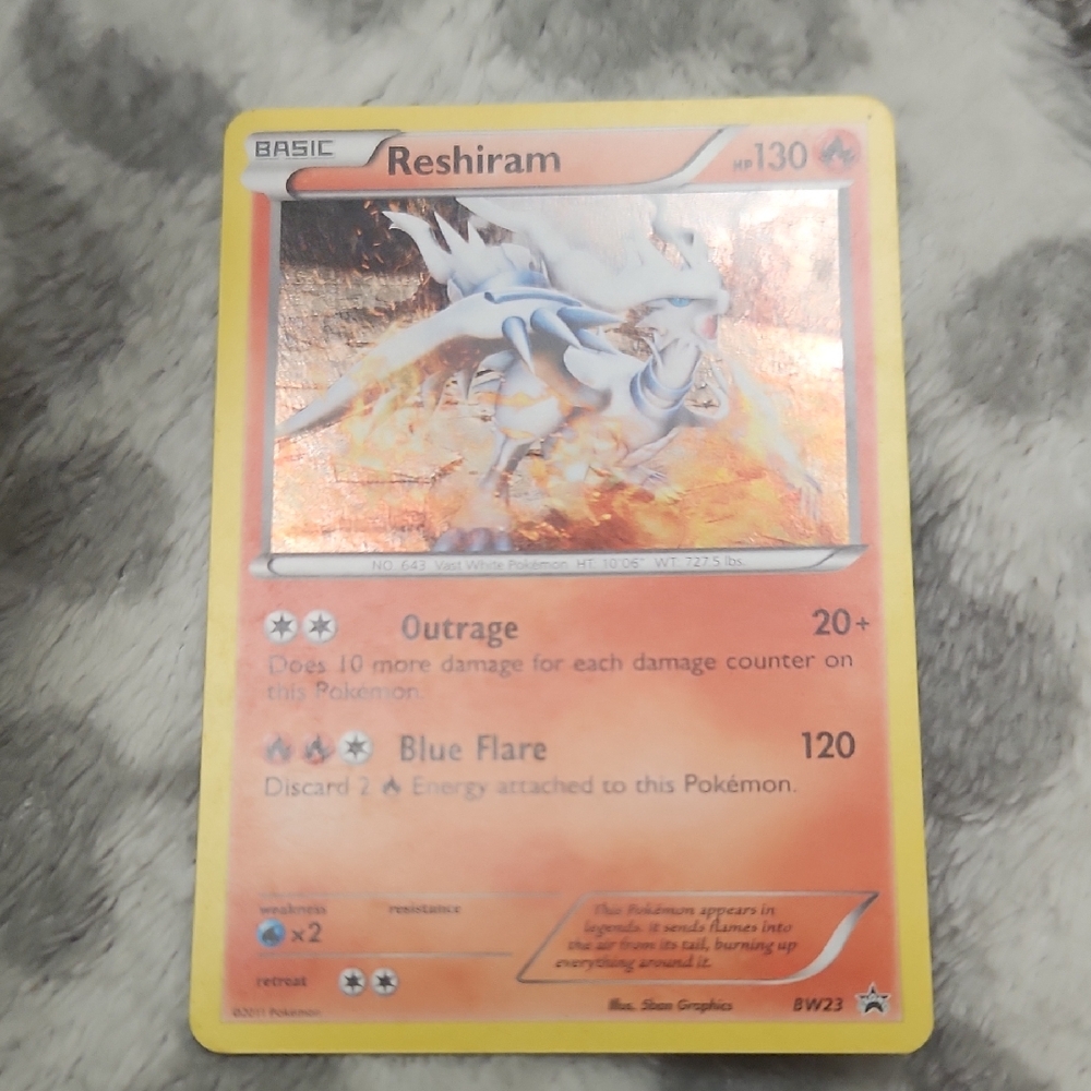 Reshiram Pokémon Card